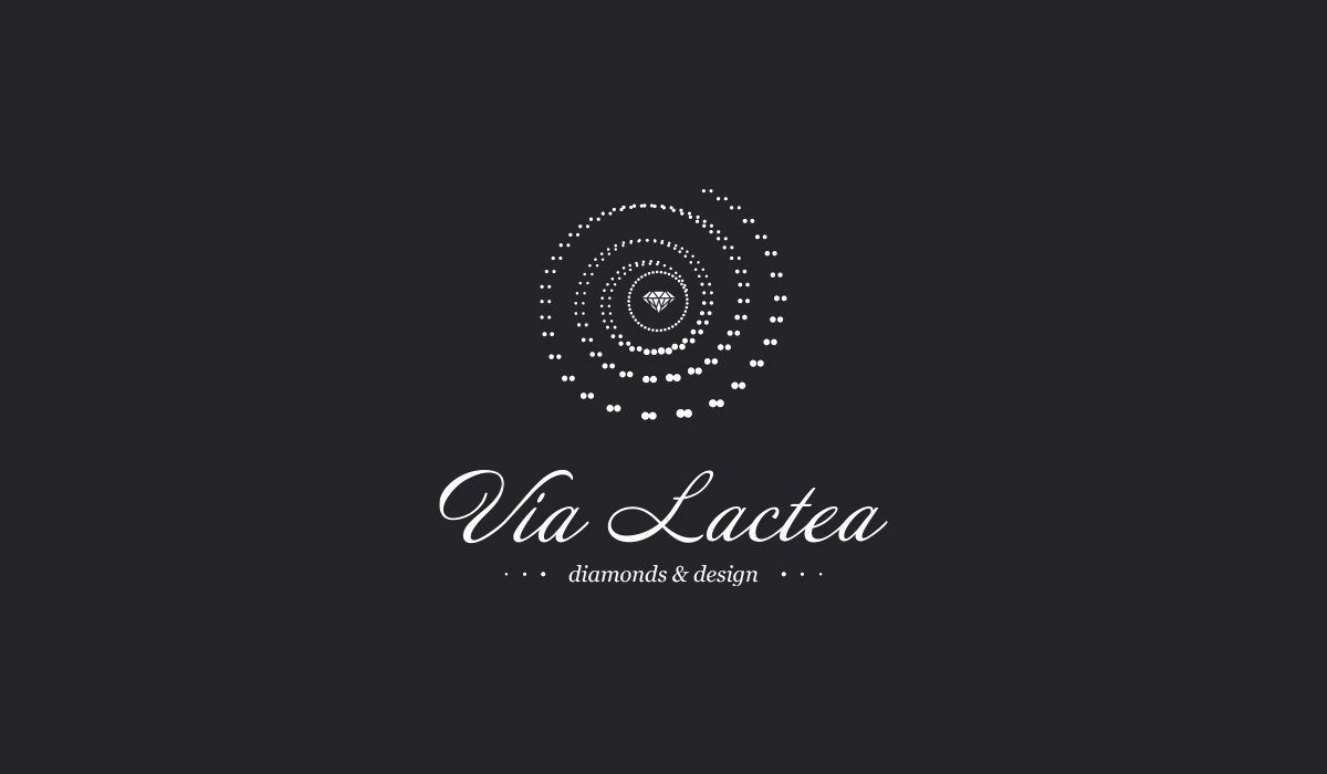 Разработка логотипа для ювелирной компании Via Lactea