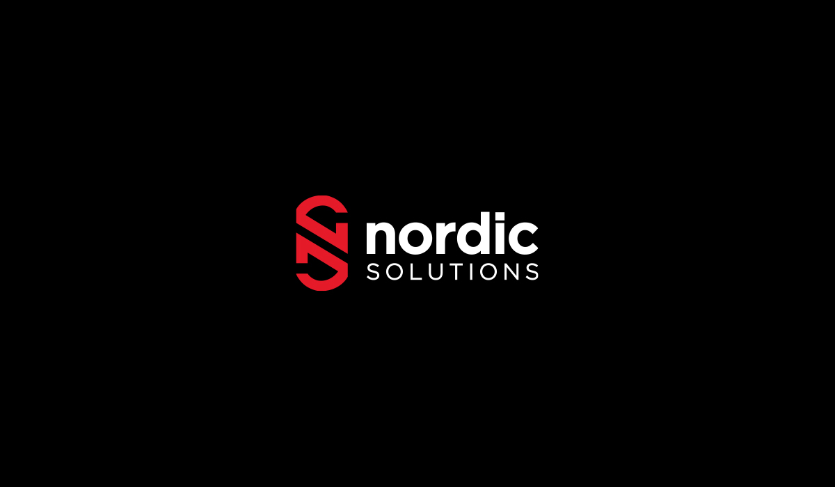 Разработка логотипа компании Nordic Solutions - черный