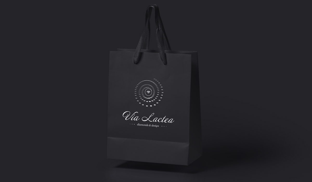 Разработка логотипа ювелирной компании Via Lactea